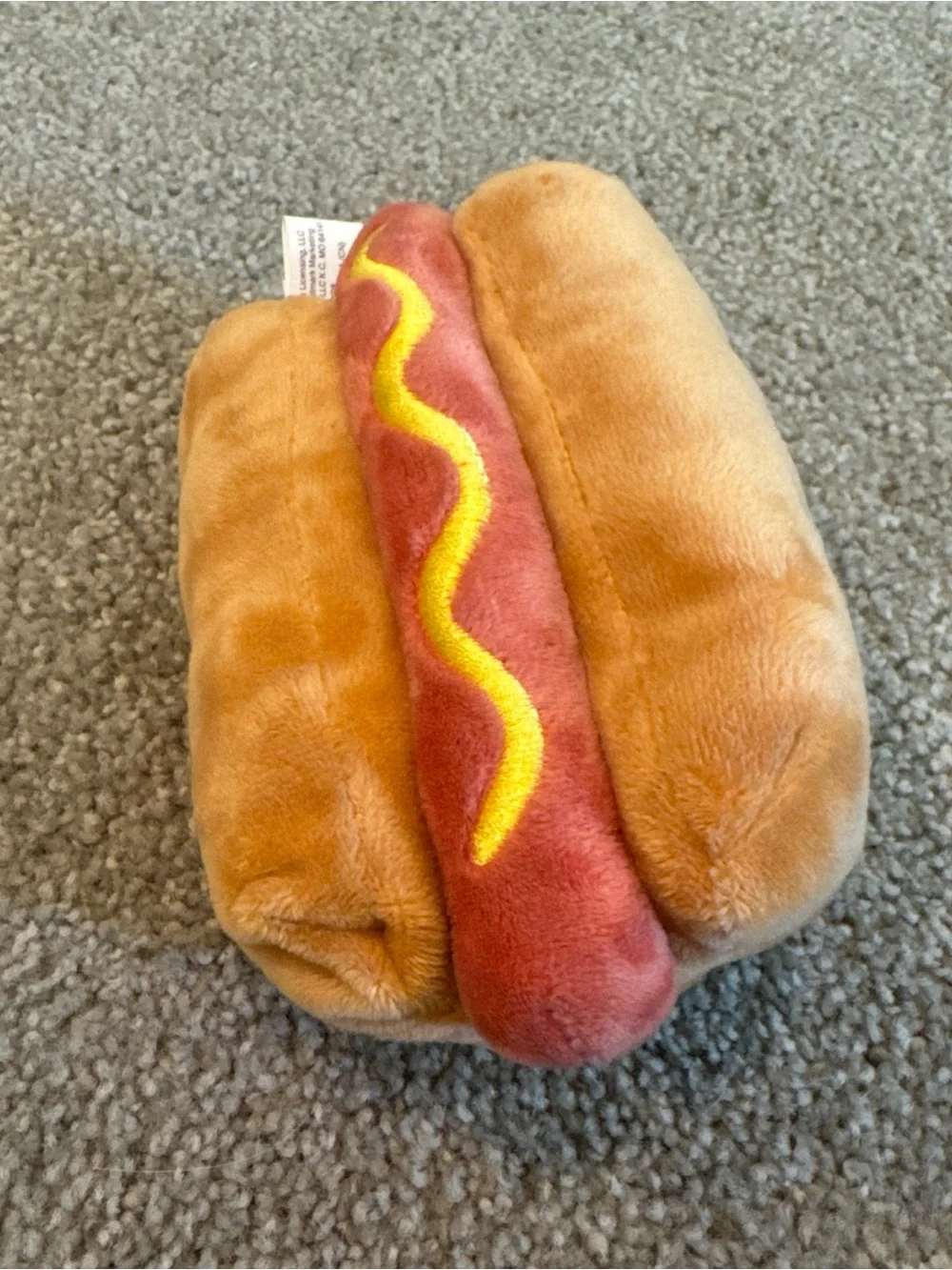 Hallmark Mini Hot Dog Plush 6” EUC!